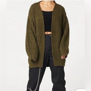 Urban Outfitters Cable Knit Sweater With Pockets